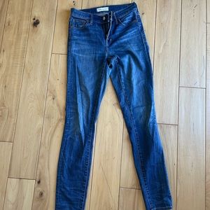 Madewell high riser skinny jeans